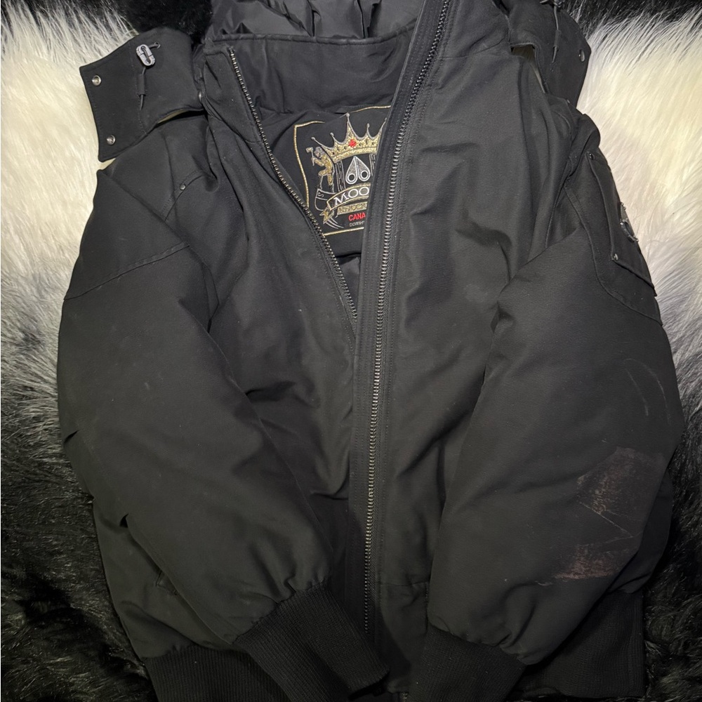 Moose Knuckles Black Puffer Jacket